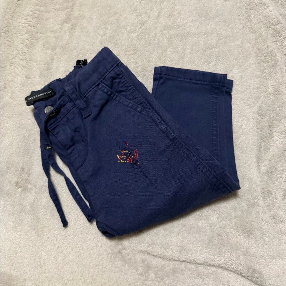Daniele Alessandrini Dark Blue Trousers new